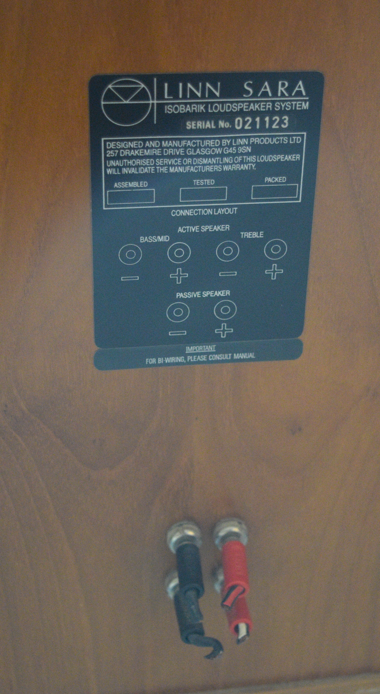 Linn Sara Isobarik Loudspeakers