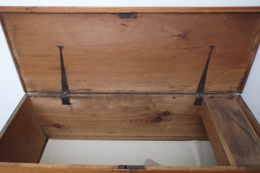 Early 19th Century Pine Mule Chest