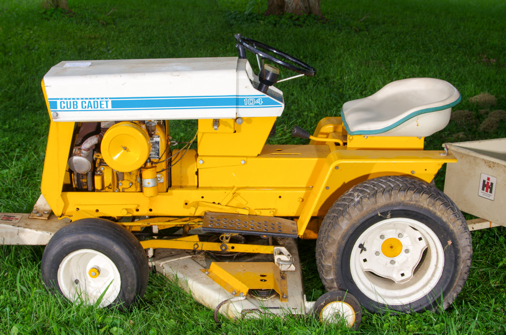 Cub Cadet 104 Garden Tractor with Mowing Deck and Accessories