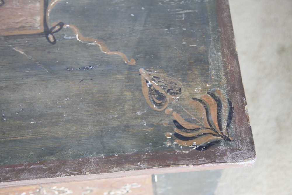 Painted Folk Art Blanket Chest