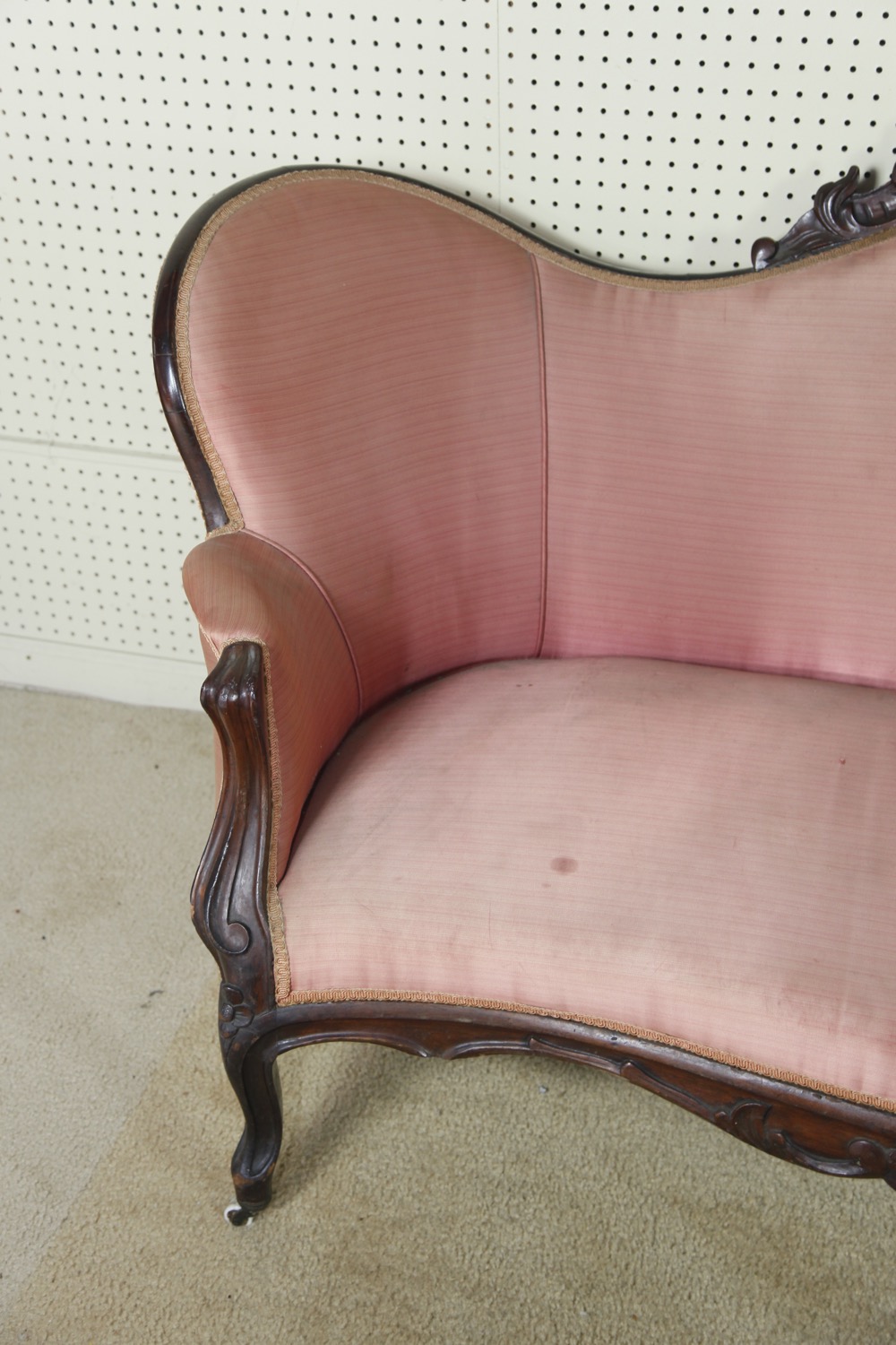 Victorian Rosewood Parlor Sofa and Chair