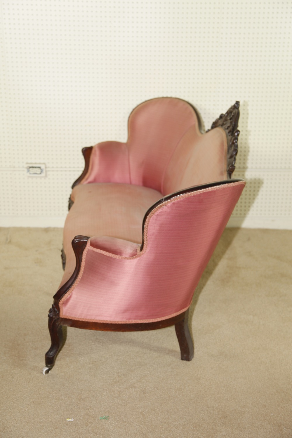 Victorian Rosewood Parlor Sofa and Chair