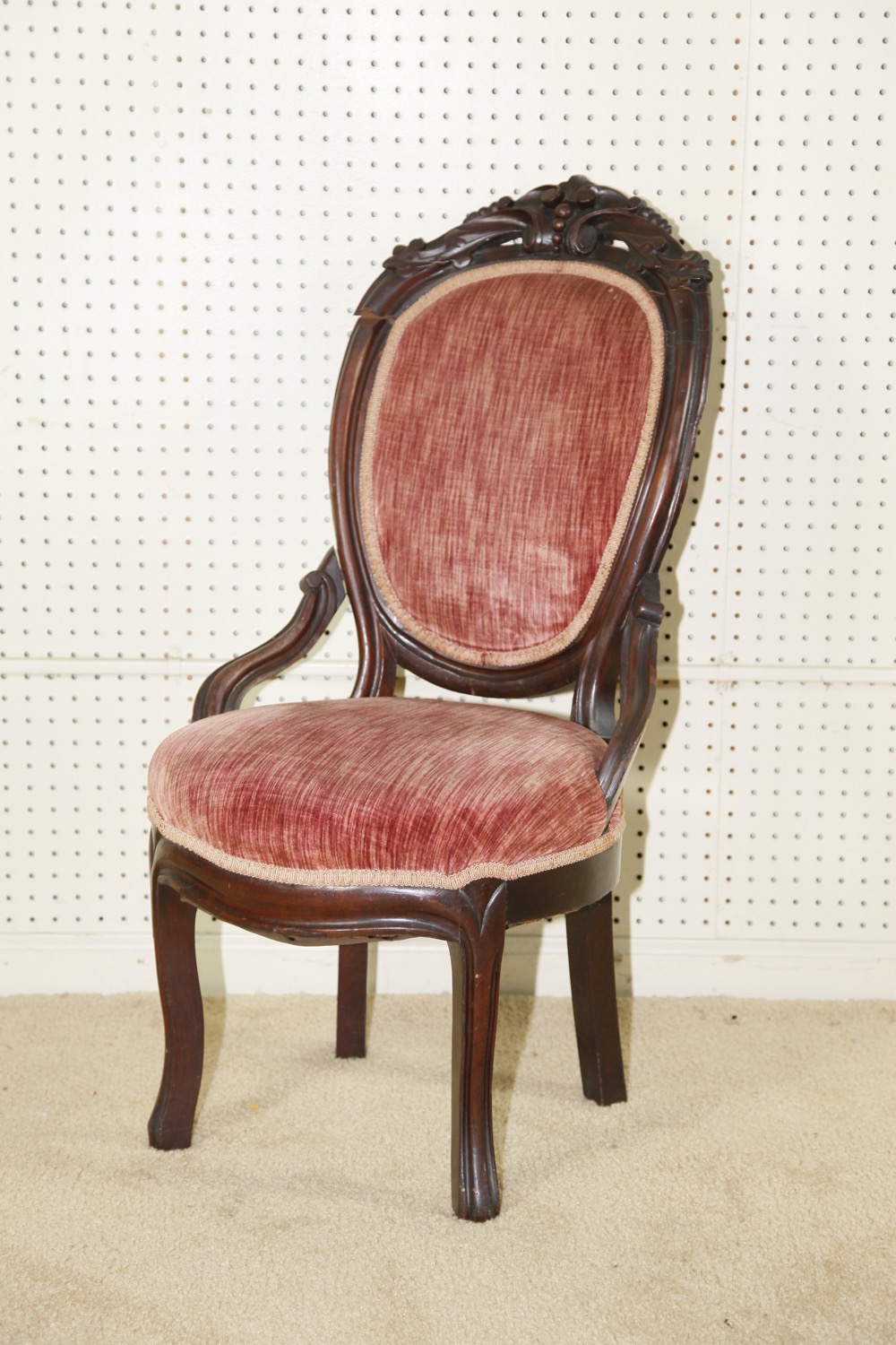Victorian Rosewood Parlor Sofa and Chair