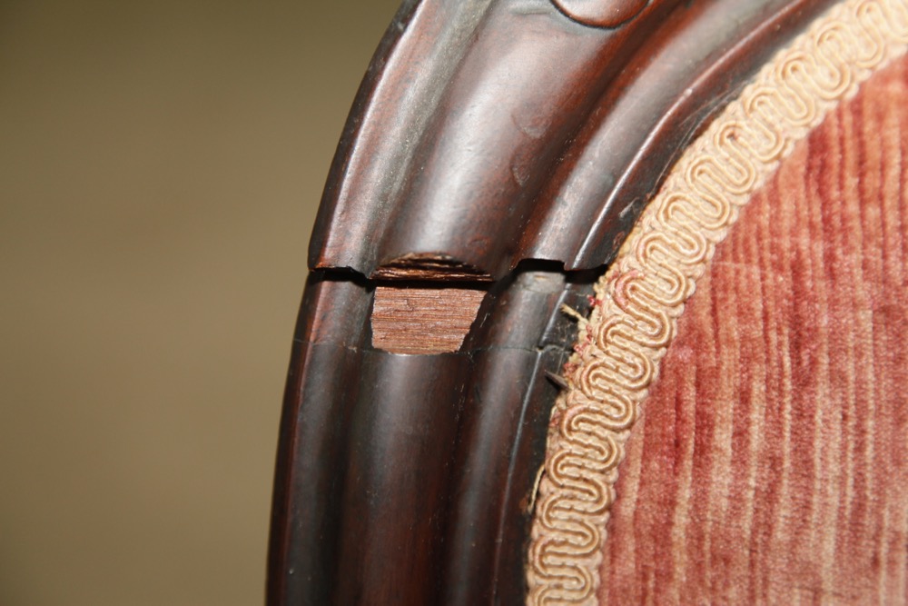 Victorian Rosewood Parlor Sofa and Chair