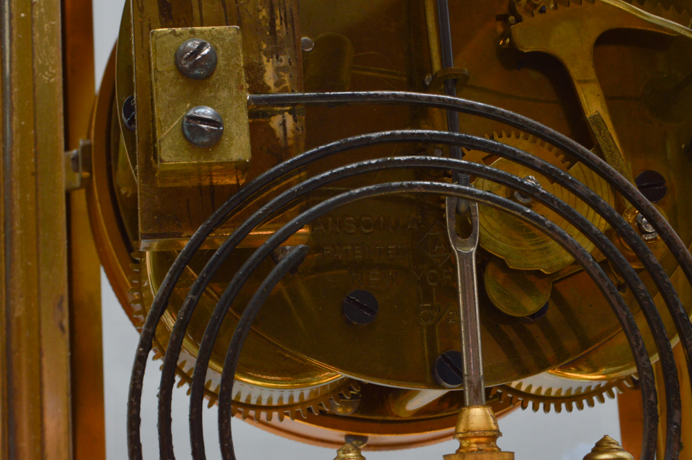 Antique Ansonia Crystal Regulator Clock