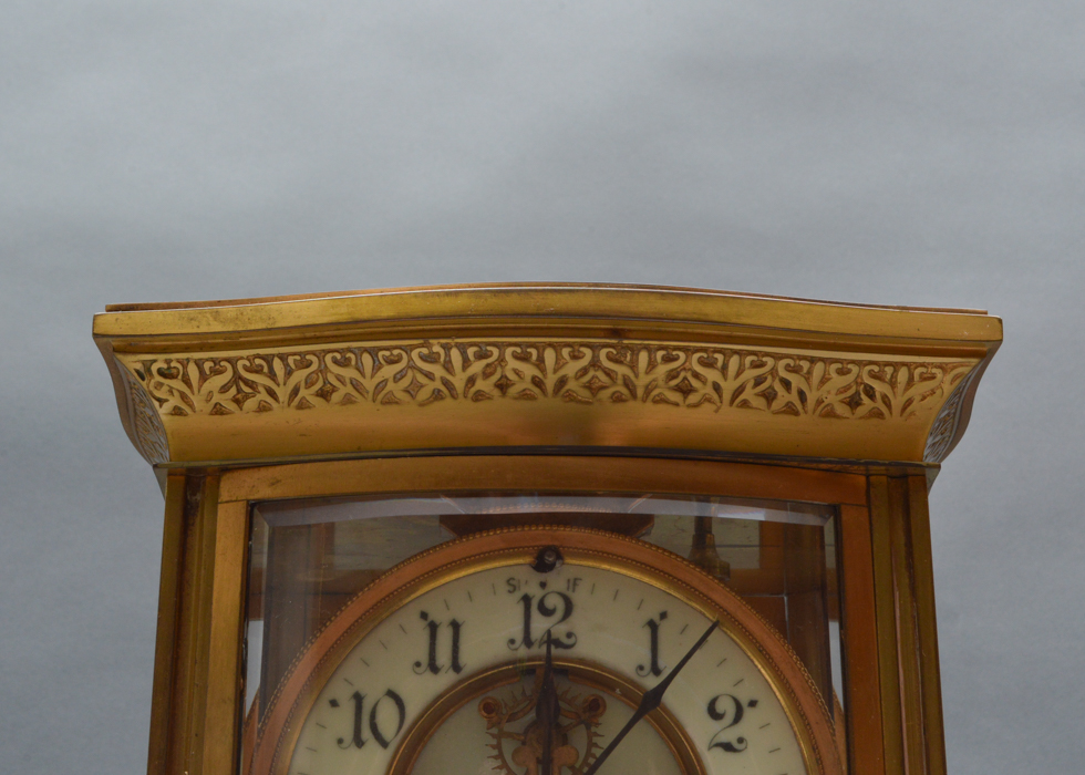 Antique Ansonia Crystal Regulator Clock