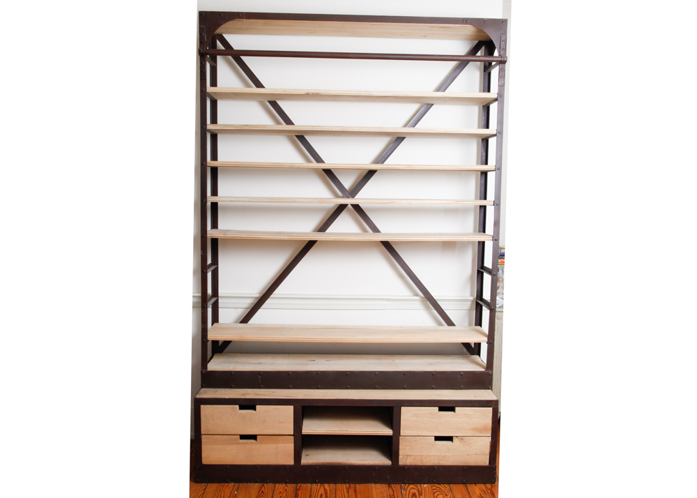 Restoration Hardware Industrial Triple Shelving Unit