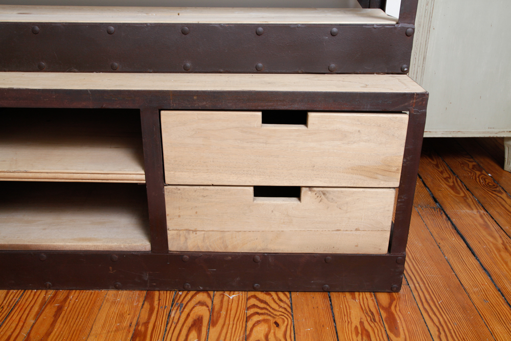 Restoration Hardware Industrial Triple Shelving Unit