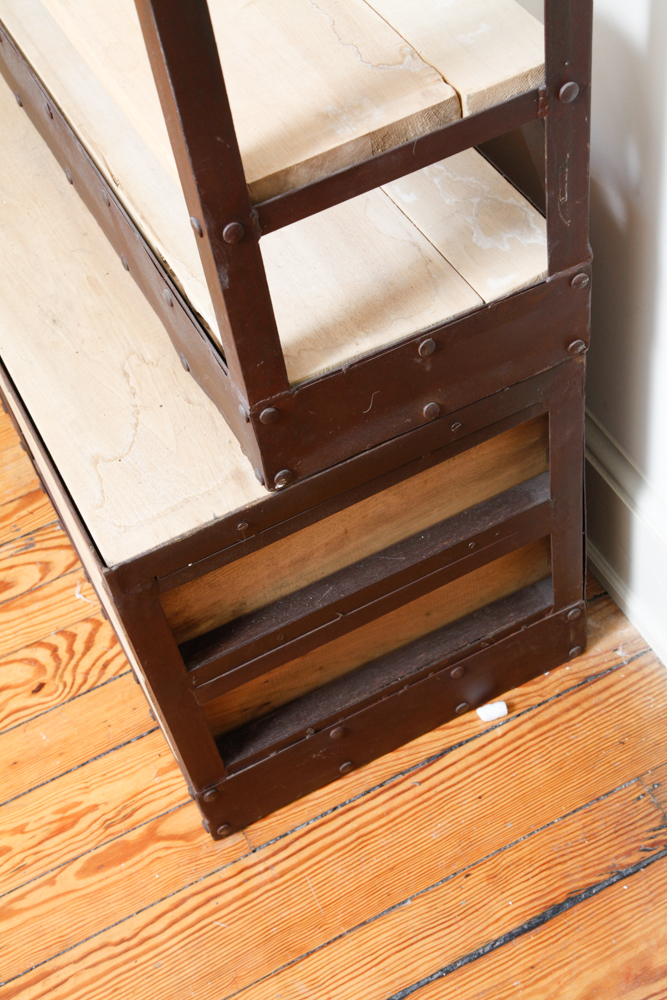 Restoration Hardware Industrial Triple Shelving Unit