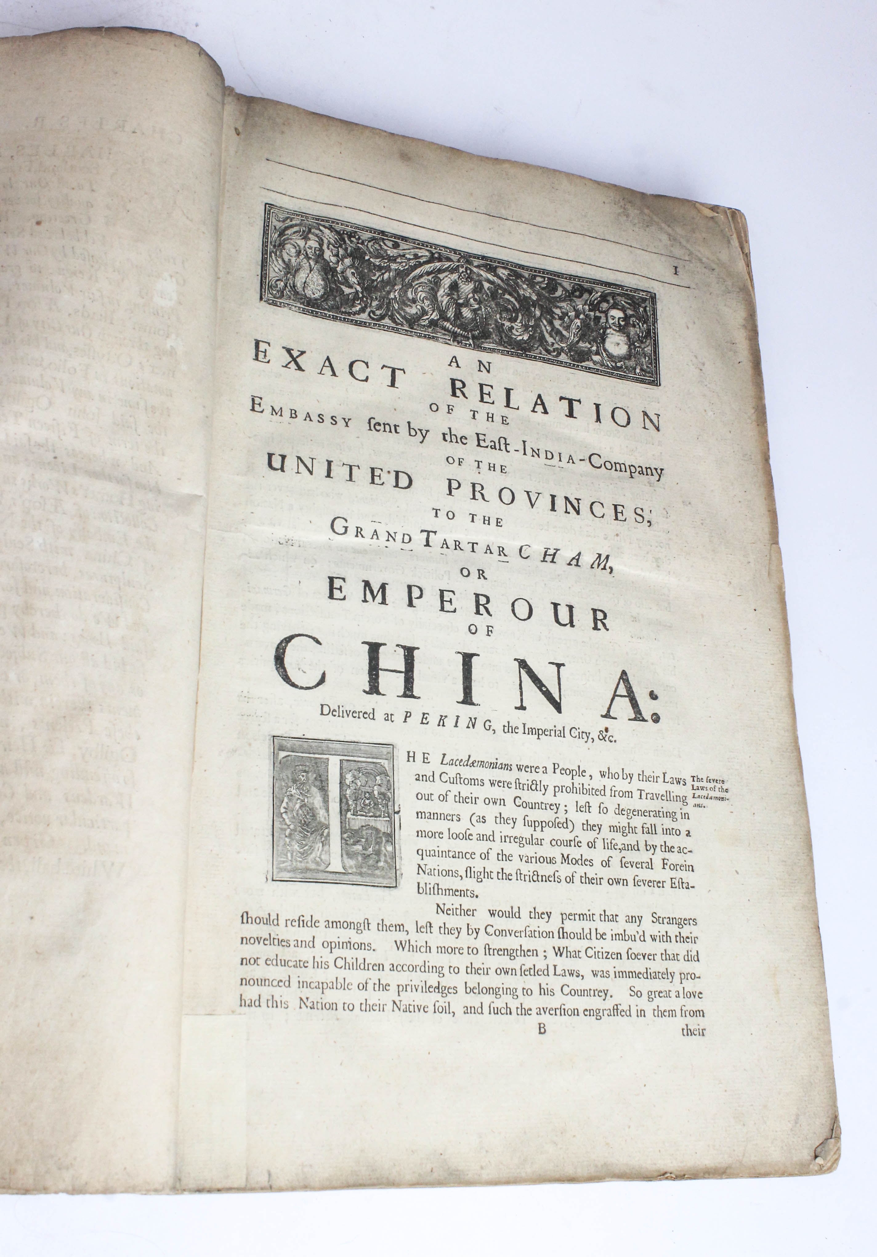 First English Edition of "An Embassy from the East-India Company"