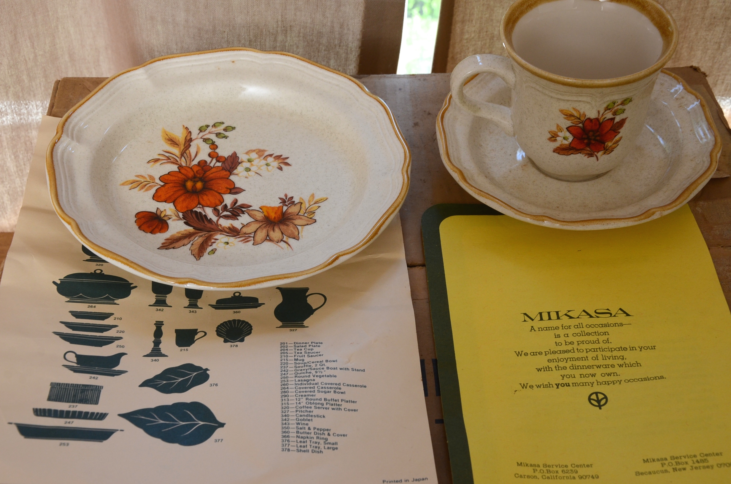 Mikasa Harvest Dining Set