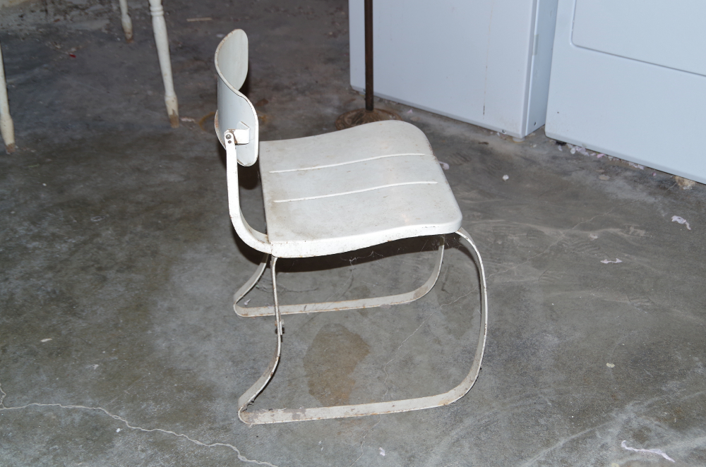 Vintage Mid Century Metal Chair