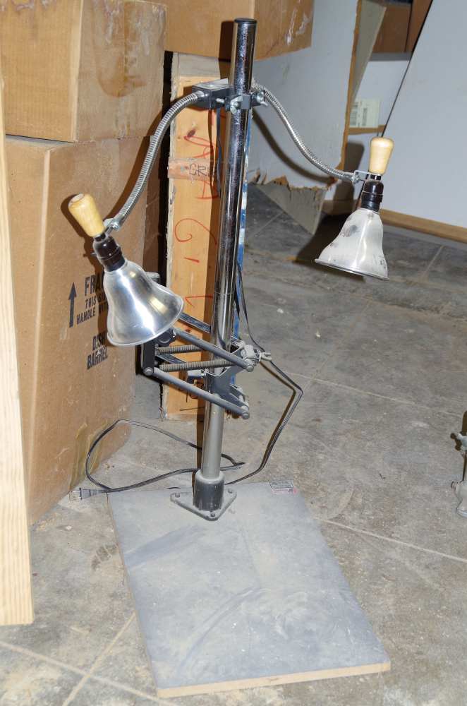 Vintage Testrite Copy Stand with Lights