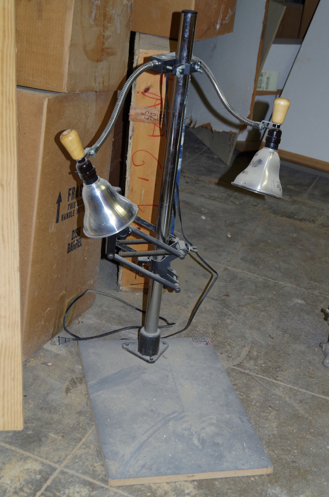 Vintage Testrite Copy Stand with Lights