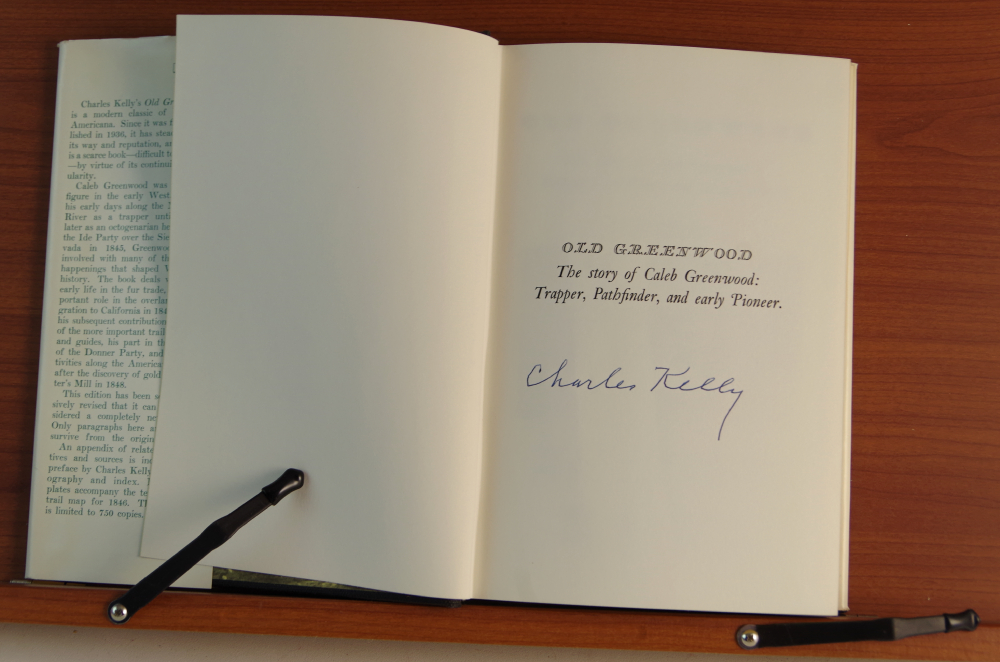 "Old Greenwood" Signed by Author Charles Kelly