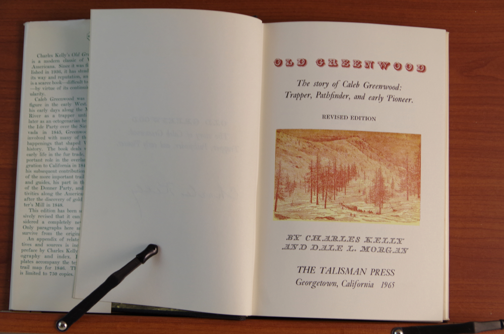 "Old Greenwood" Signed by Author Charles Kelly