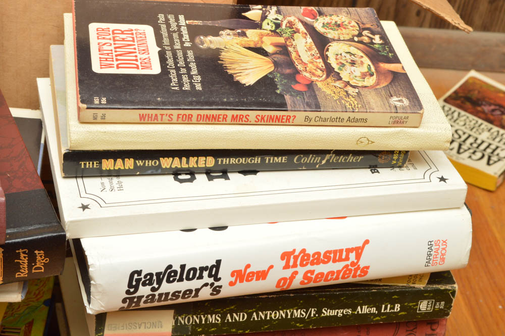 Vintage Cookbooks and Assorted Books