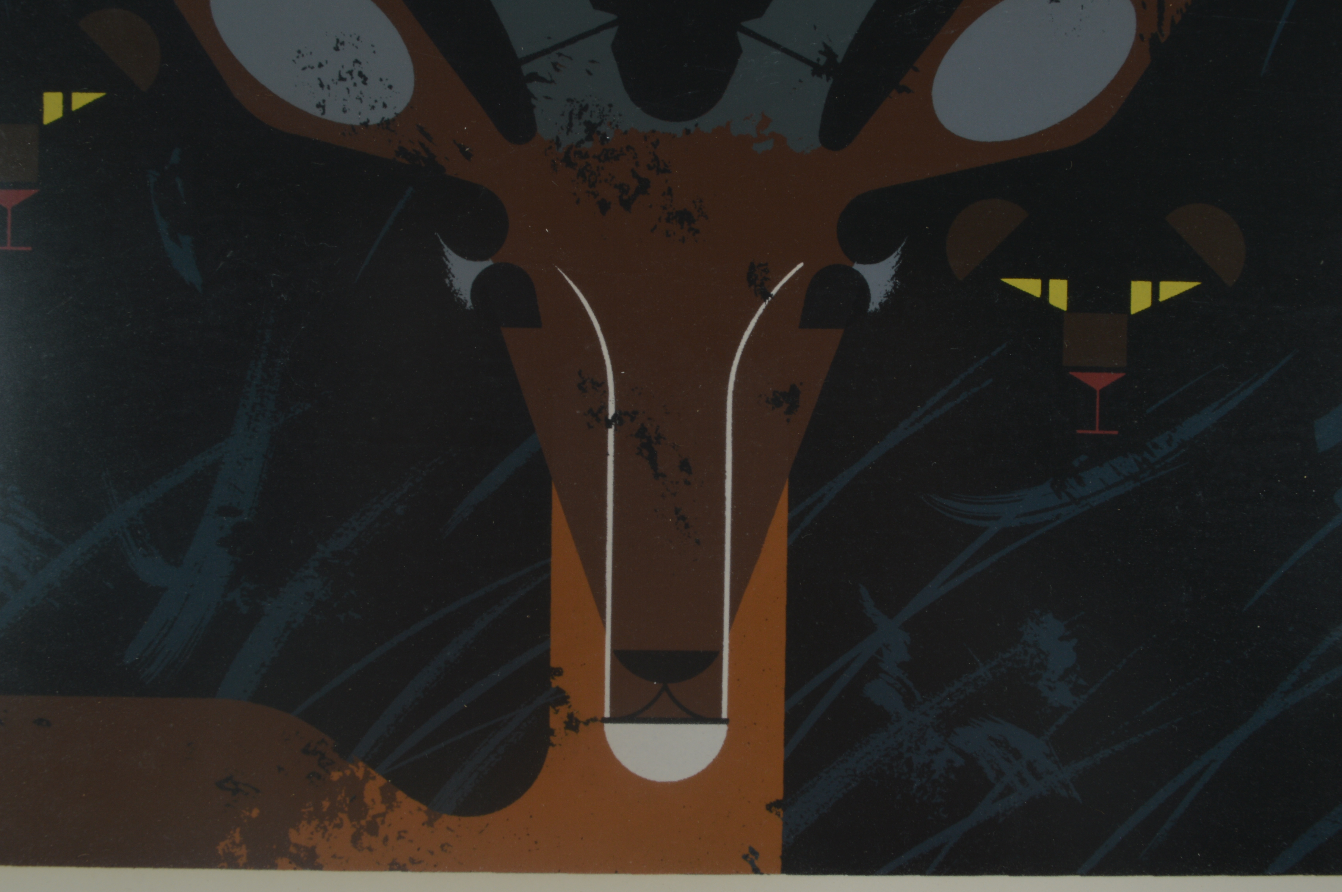 Charley Harper "Hungry Eyes" Signed Limited Edition Serigraph