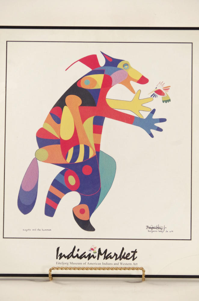 Double Signed Serigraph by Artist Benjamin Harjo Jr.
