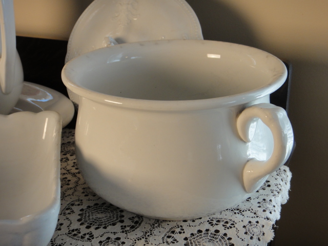 Nine Antique and Vintage Pieces of White Ironstone