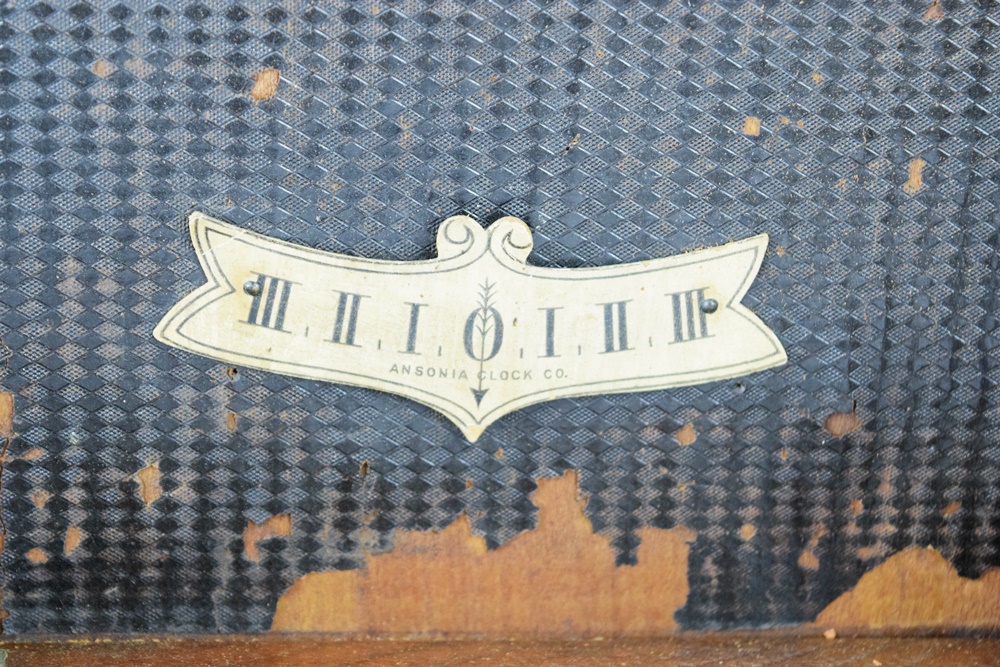 Ansonia "Broadway" Parlor Clock in Carved Walnut Case