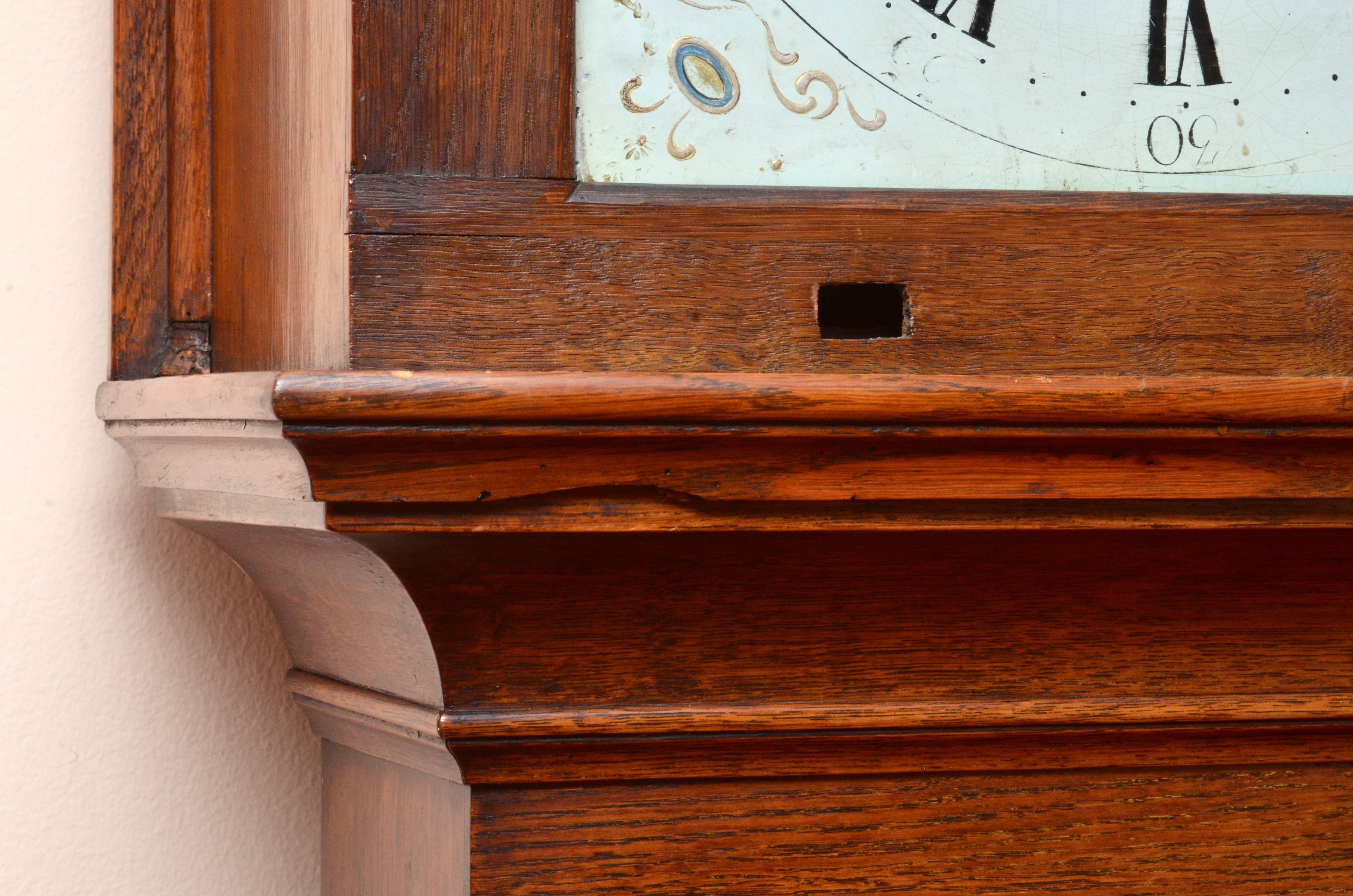 Knight Thaxted Antique 1750 Mahogany Grandfather Clock