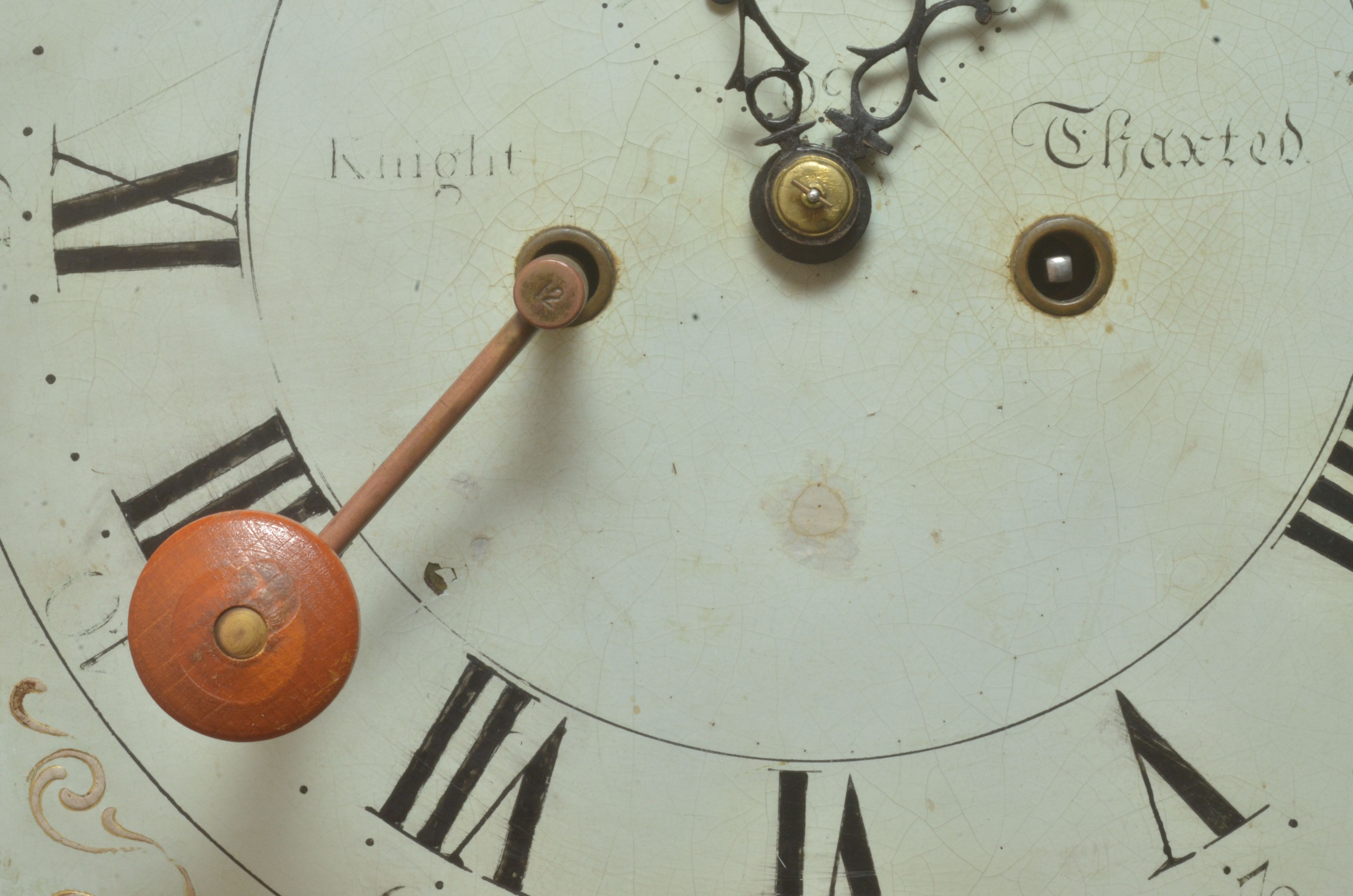 Knight Thaxted Antique 1750 Mahogany Grandfather Clock