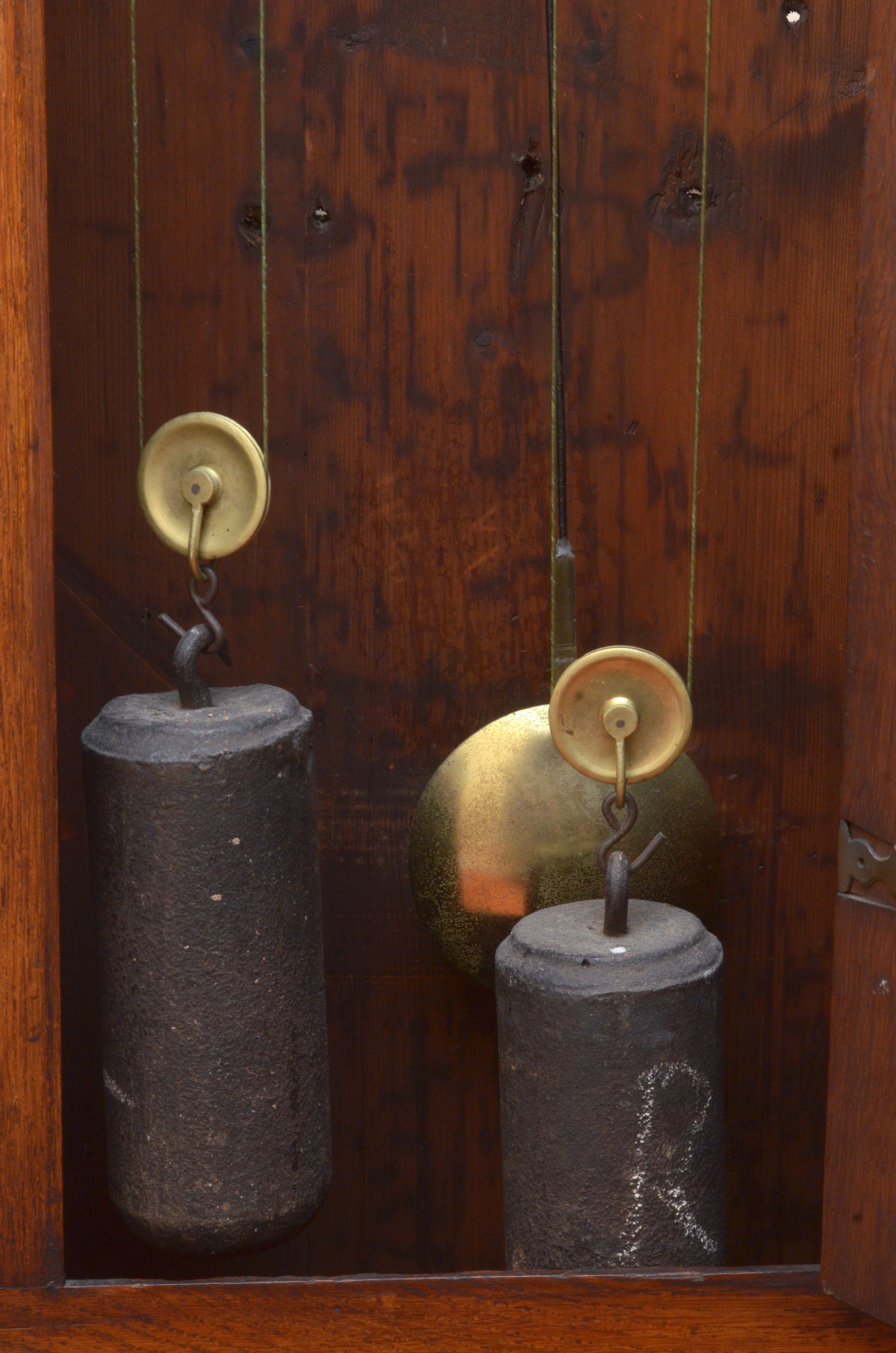 Knight Thaxted Antique 1750 Mahogany Grandfather Clock