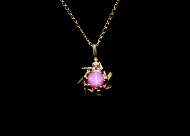 Vintage 14K Linde Star Sapphire Necklace