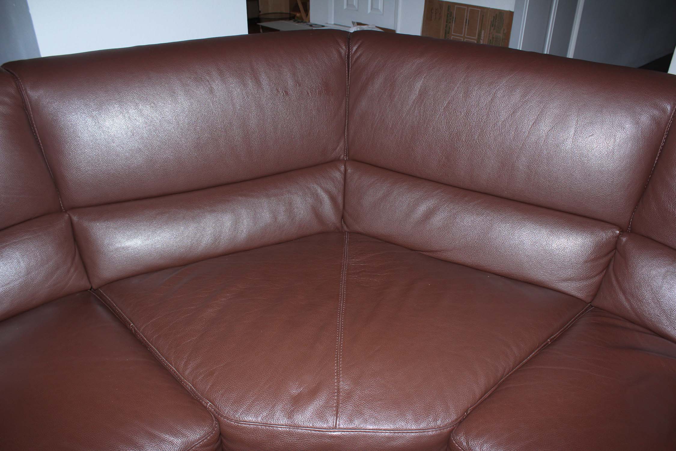Italsofa Brown Leather Sectional