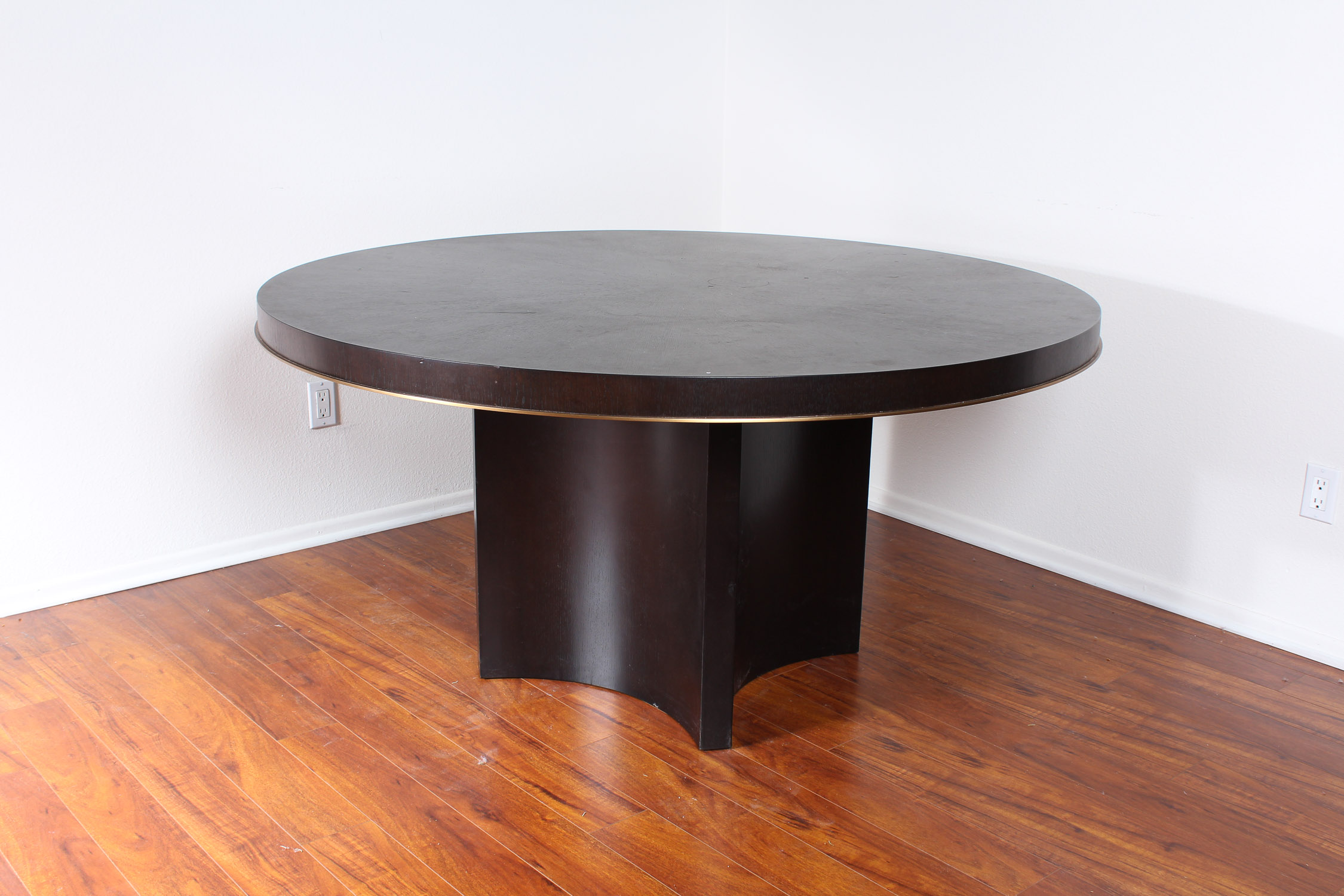 Crate+Barrel Pedestal Dining Table