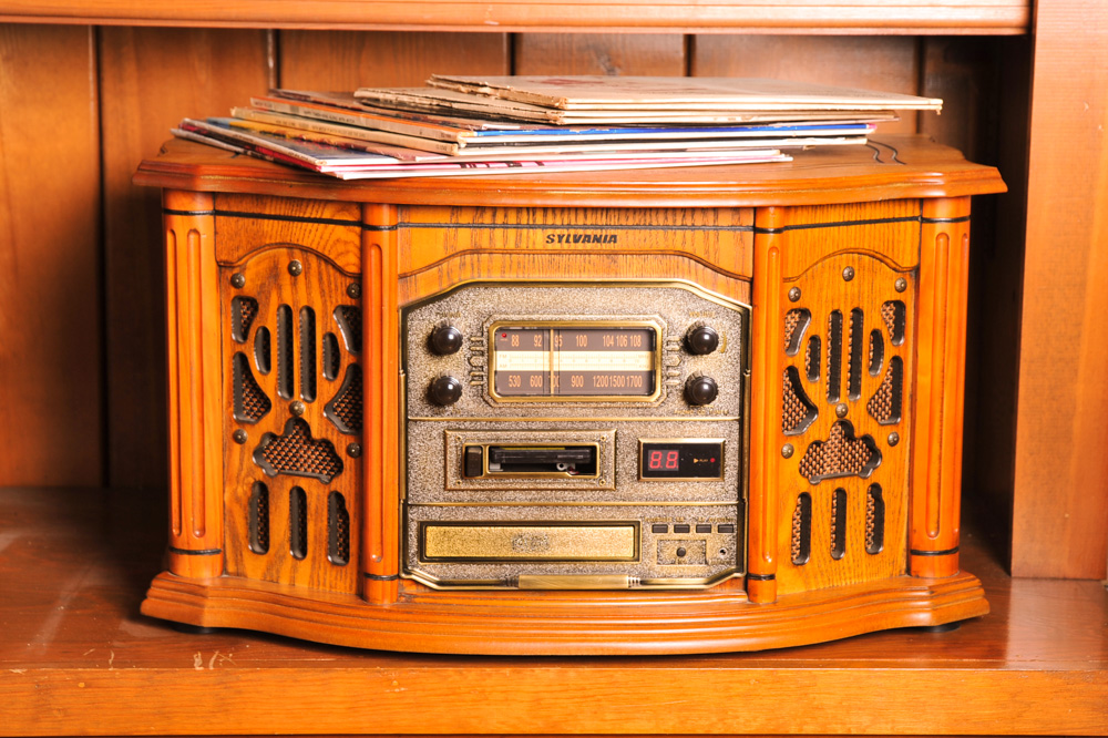 Sylvania Phonograph, Radio, Cassette, and Compact Disc Player
