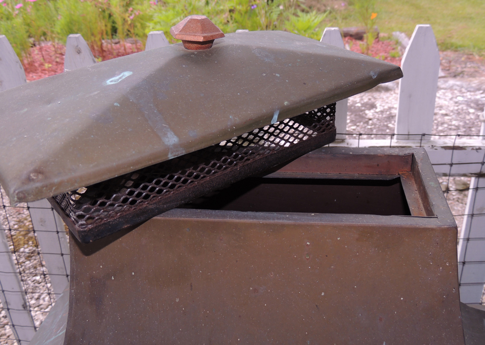 Chiminea Copper Outdoor Wood Burning Fireplace