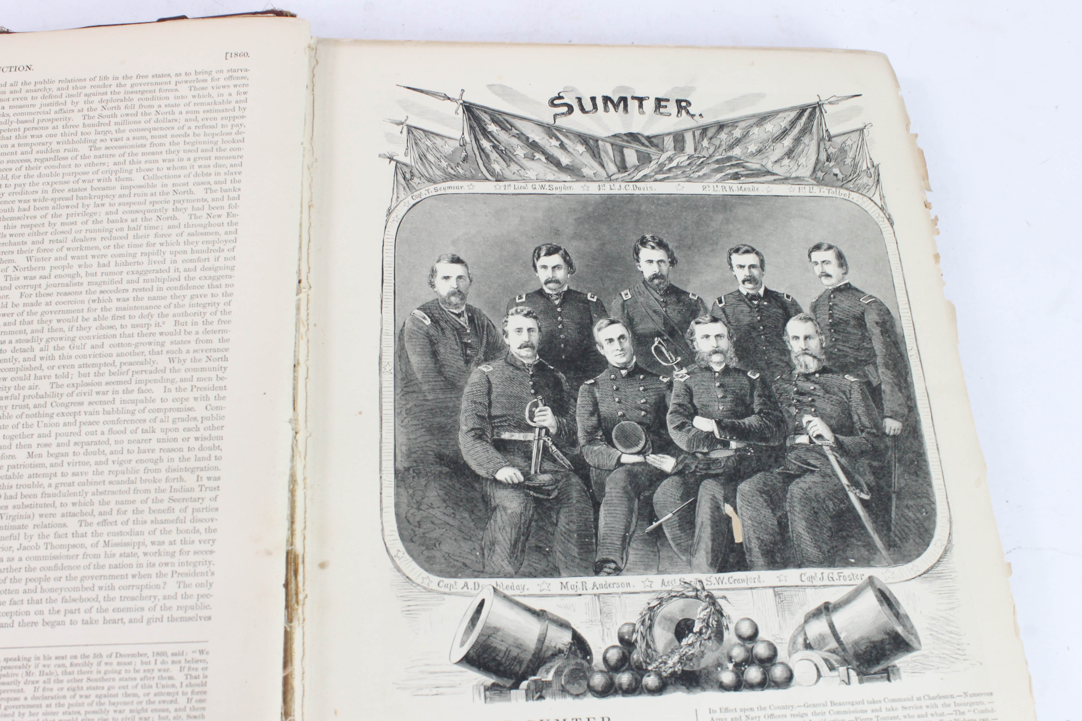 Assortment of Antique Civil War Books