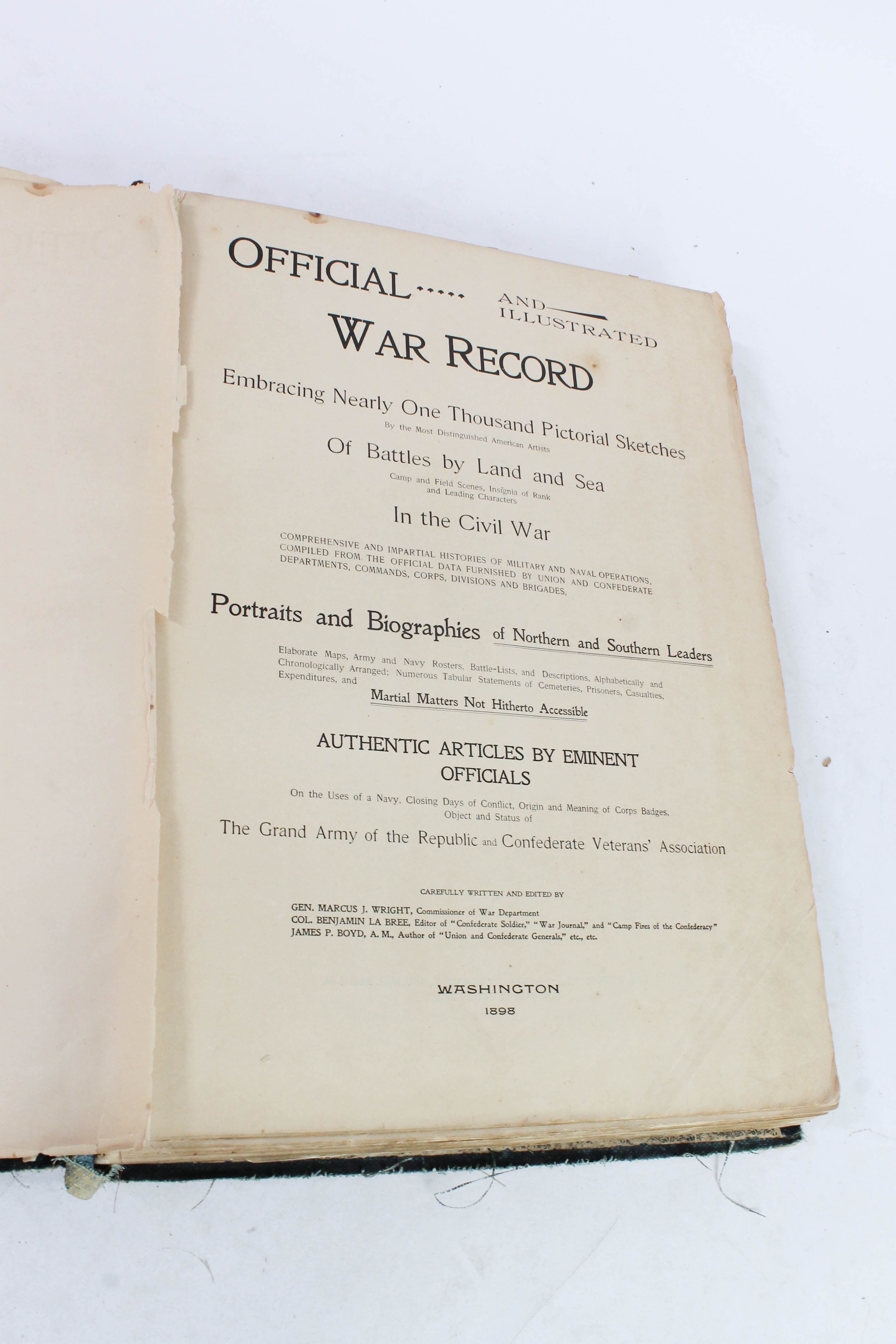 Assortment of Antique Civil War Books