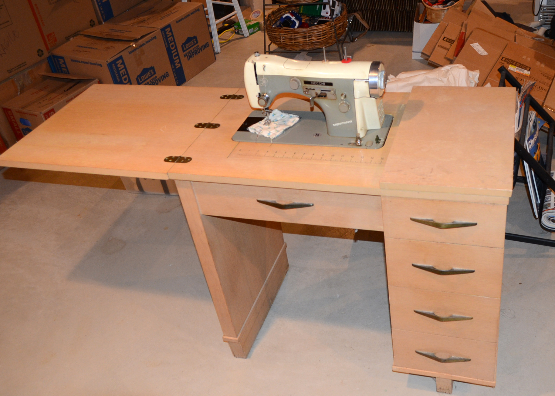 Mid Century Modern Sewing Cabinet