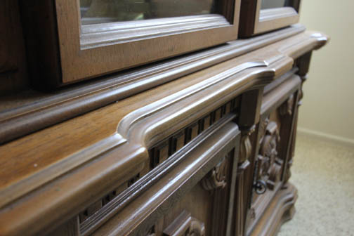 Tall Mediterranean Style China Cabinet