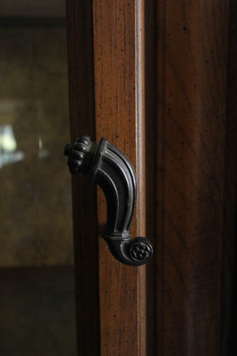 Tall Mediterranean Style China Cabinet
