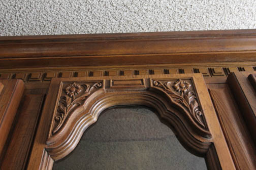 Tall Mediterranean Style China Cabinet