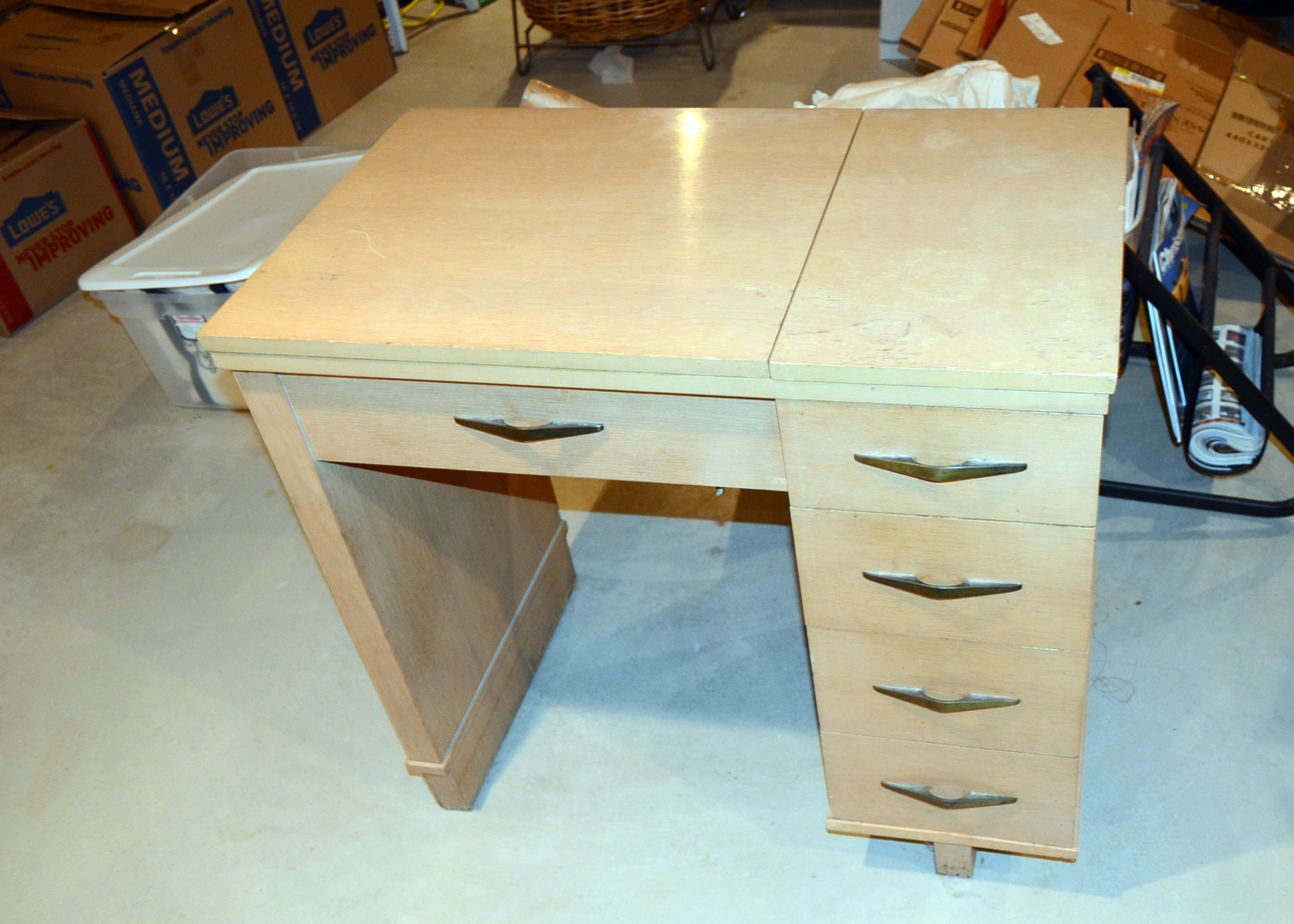 Mid Century Modern Sewing Cabinet