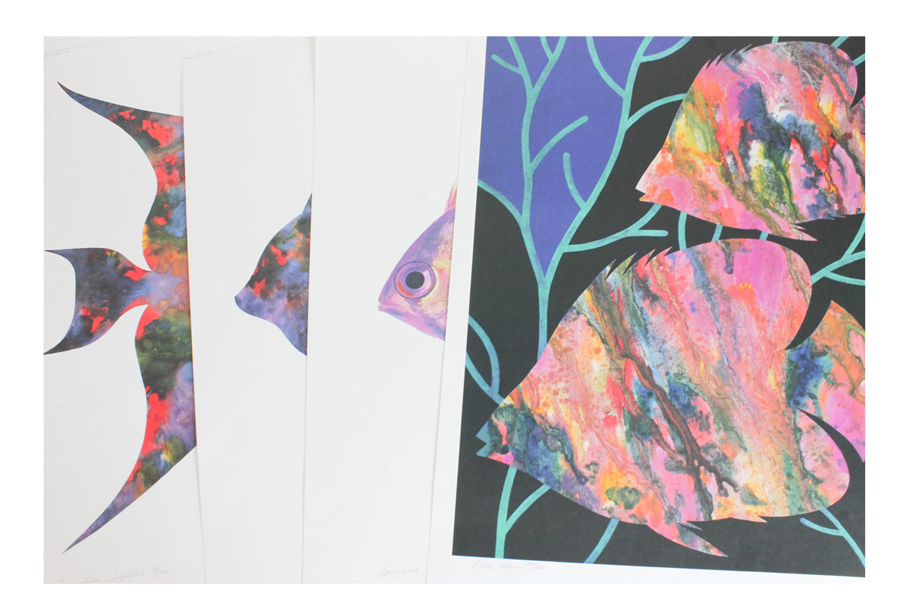 Set of James Omohundro Fish Prints