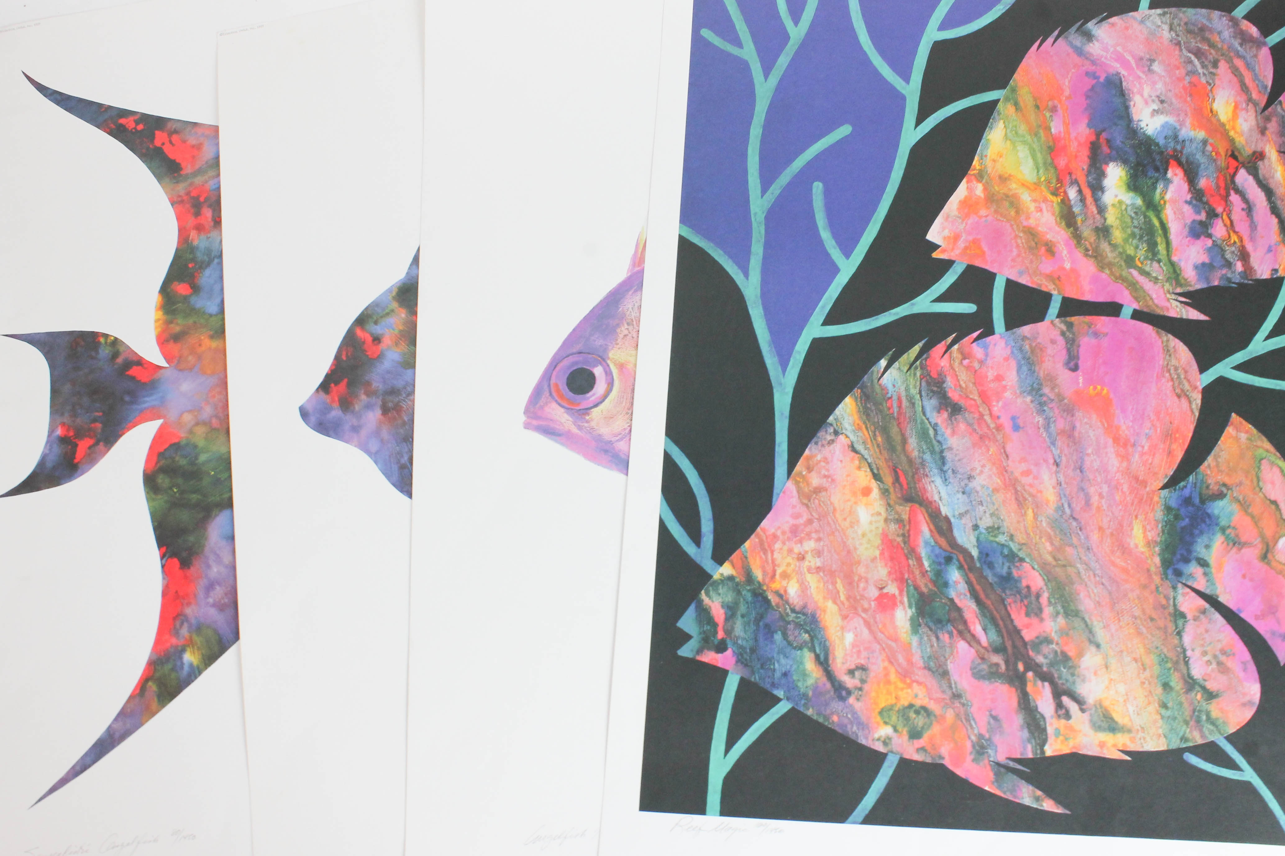 Set of James Omohundro Fish Prints