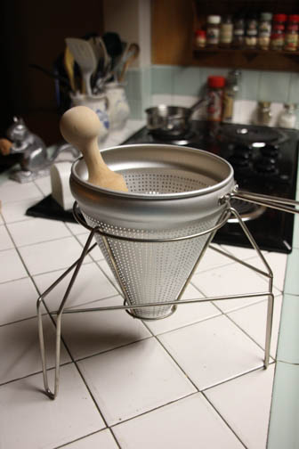 Vintage Spice Mill and Modern Mortar and Pestle