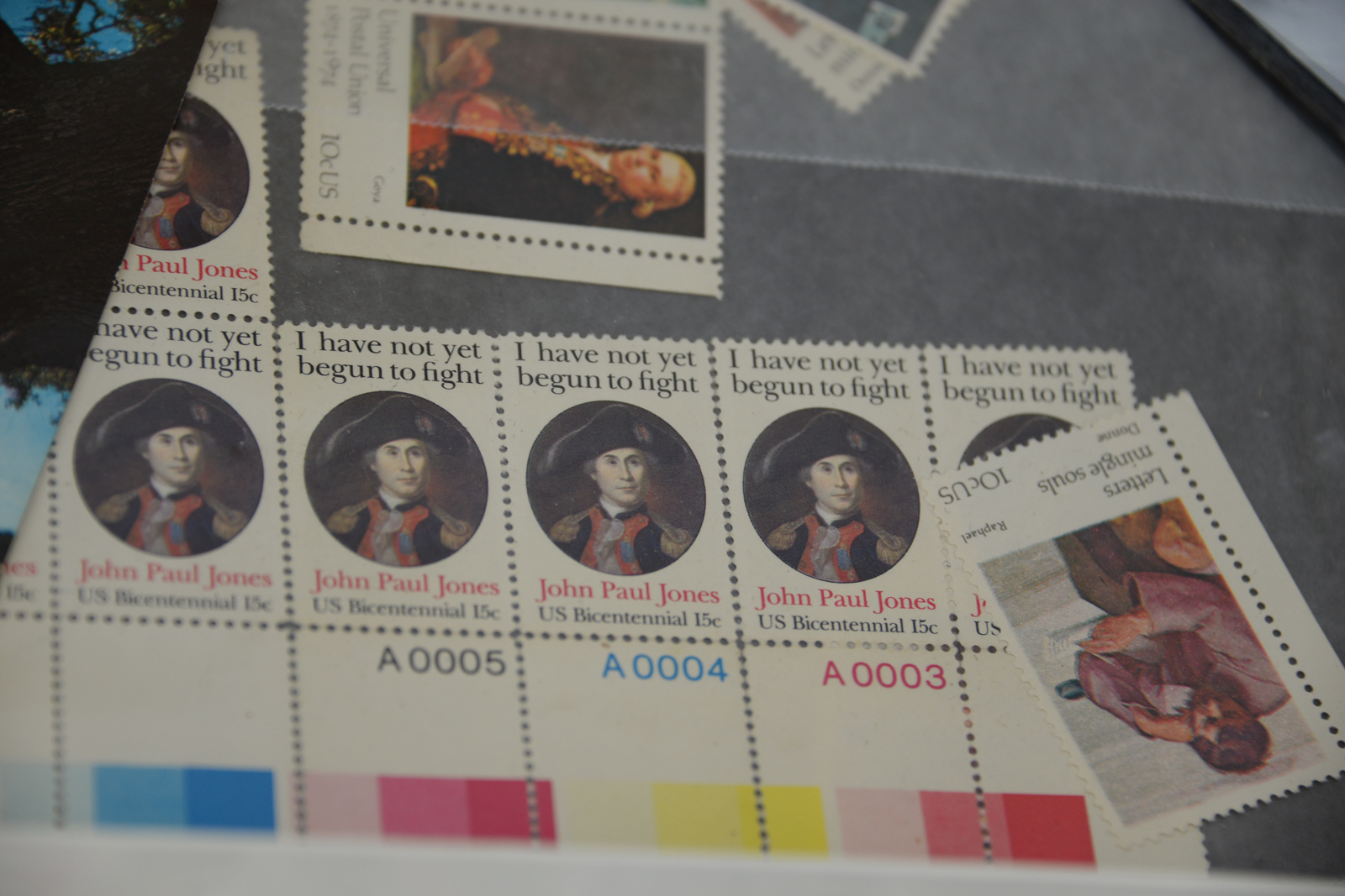 Collection of Postal Stamps and Old Post Cards