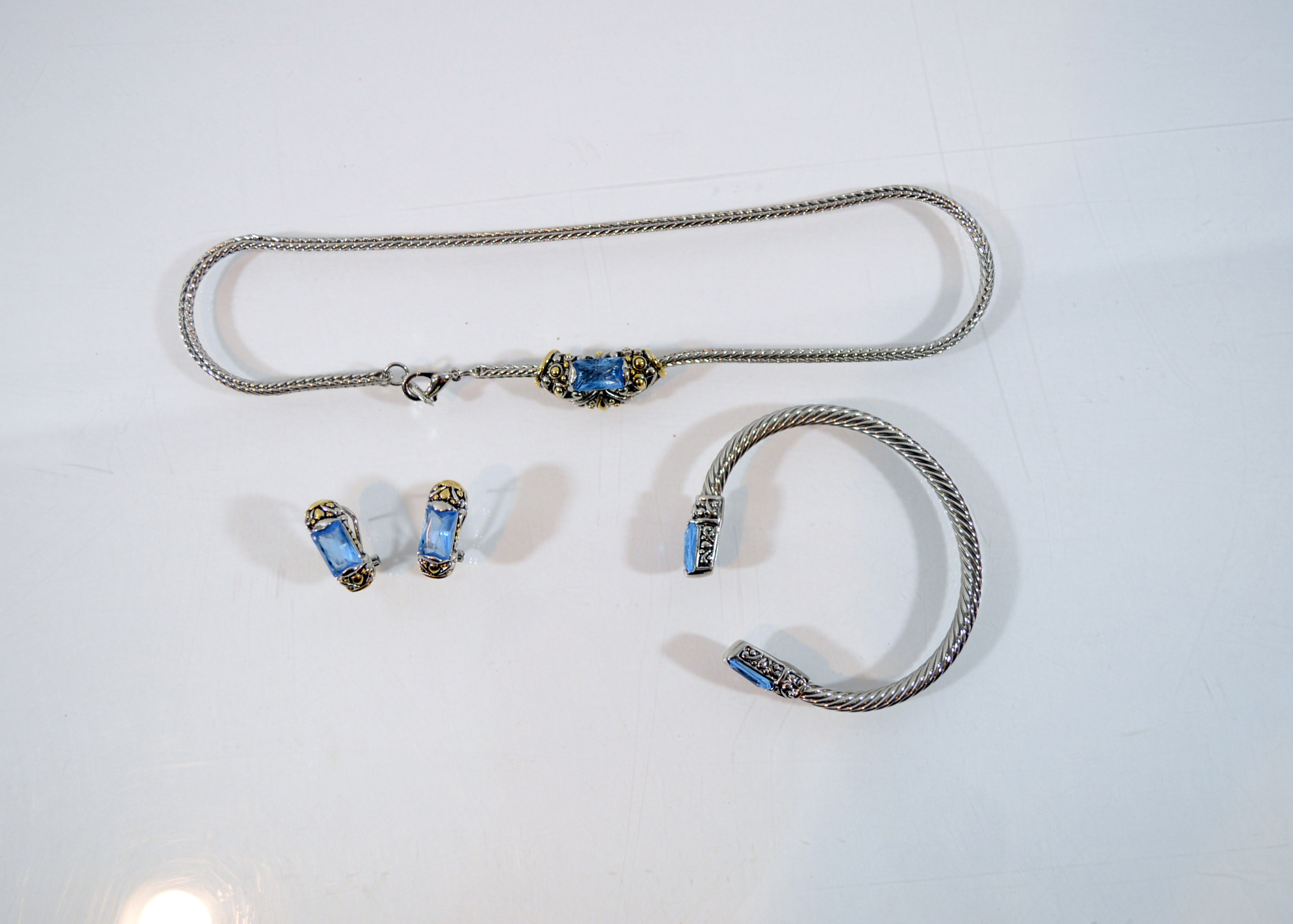 Collection of Two Tone Costume Jewelry