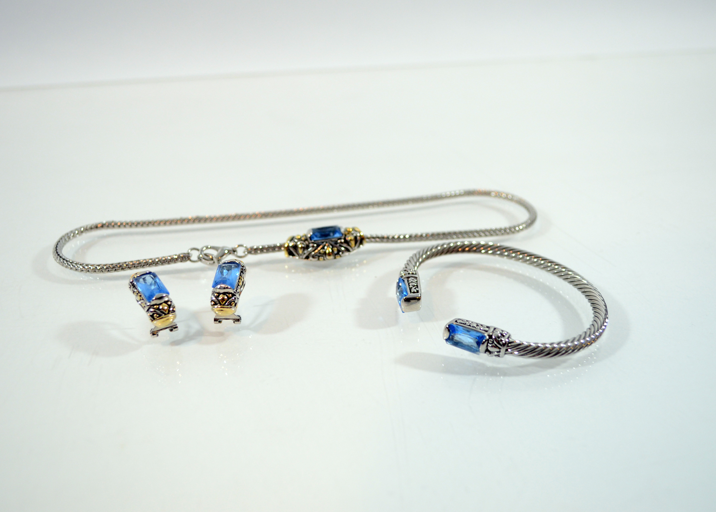 Collection of Two Tone Costume Jewelry