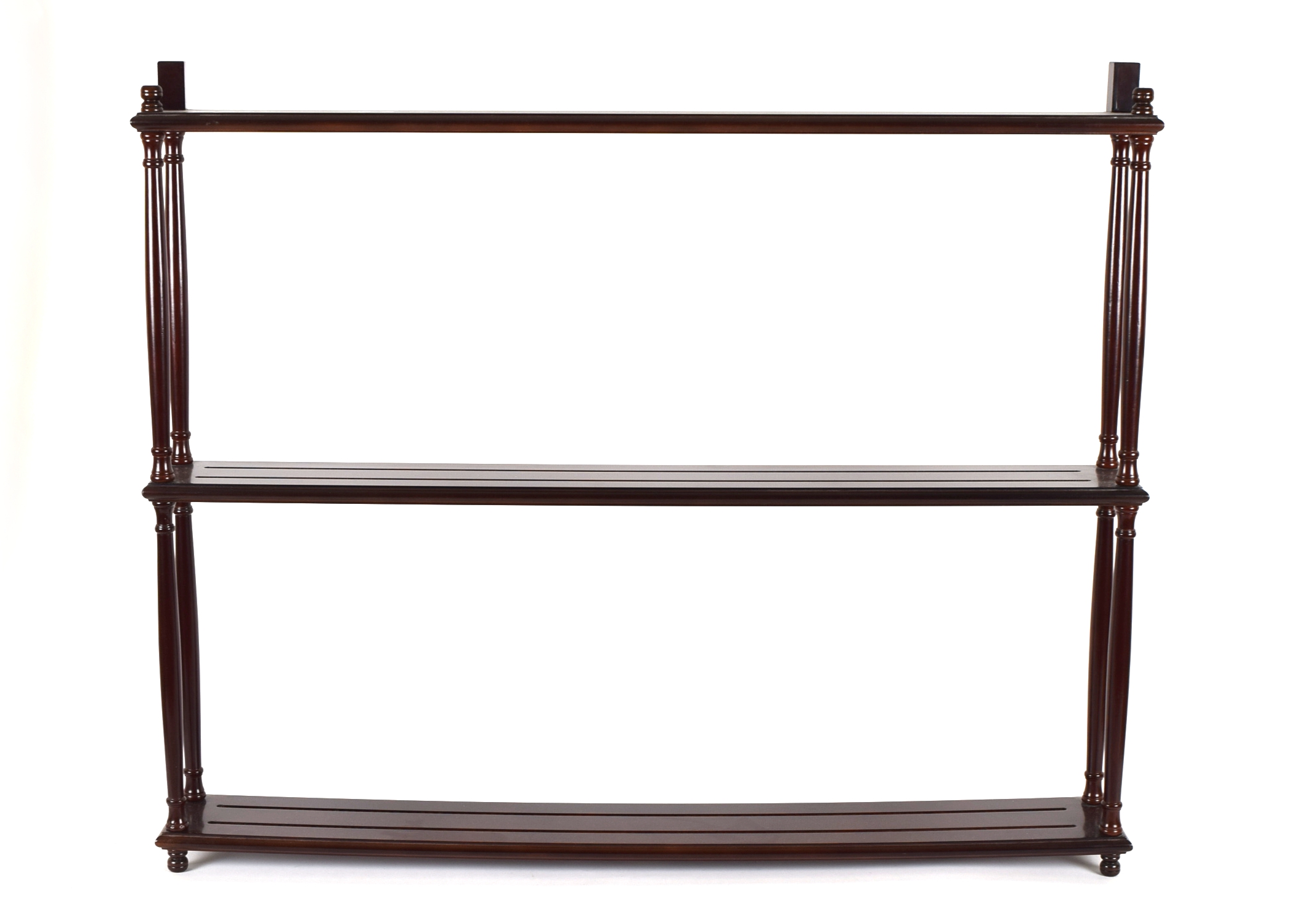 Mahogany Plate Display Shelf