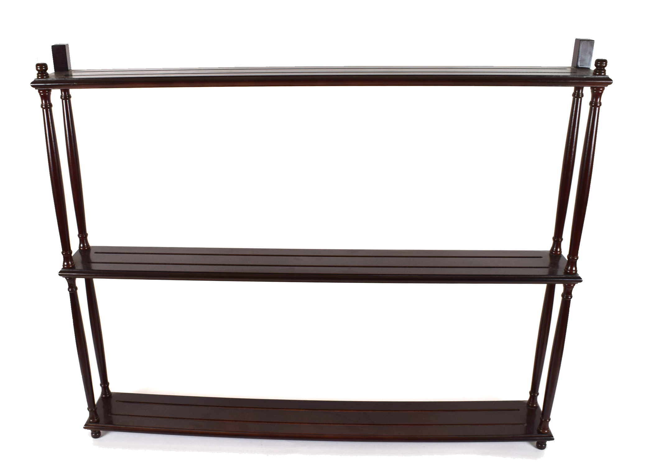 Mahogany Plate Display Shelf