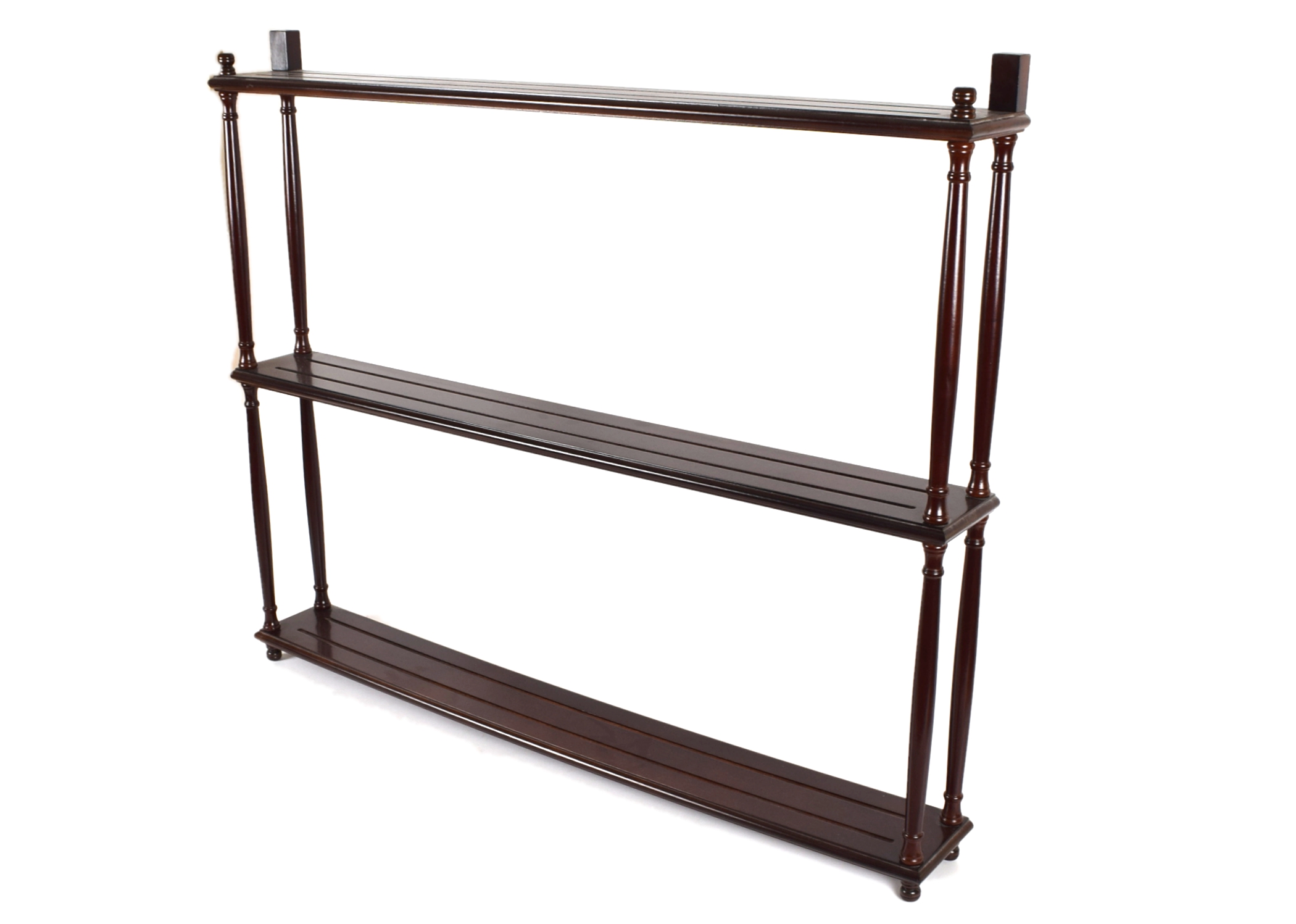 Mahogany Plate Display Shelf