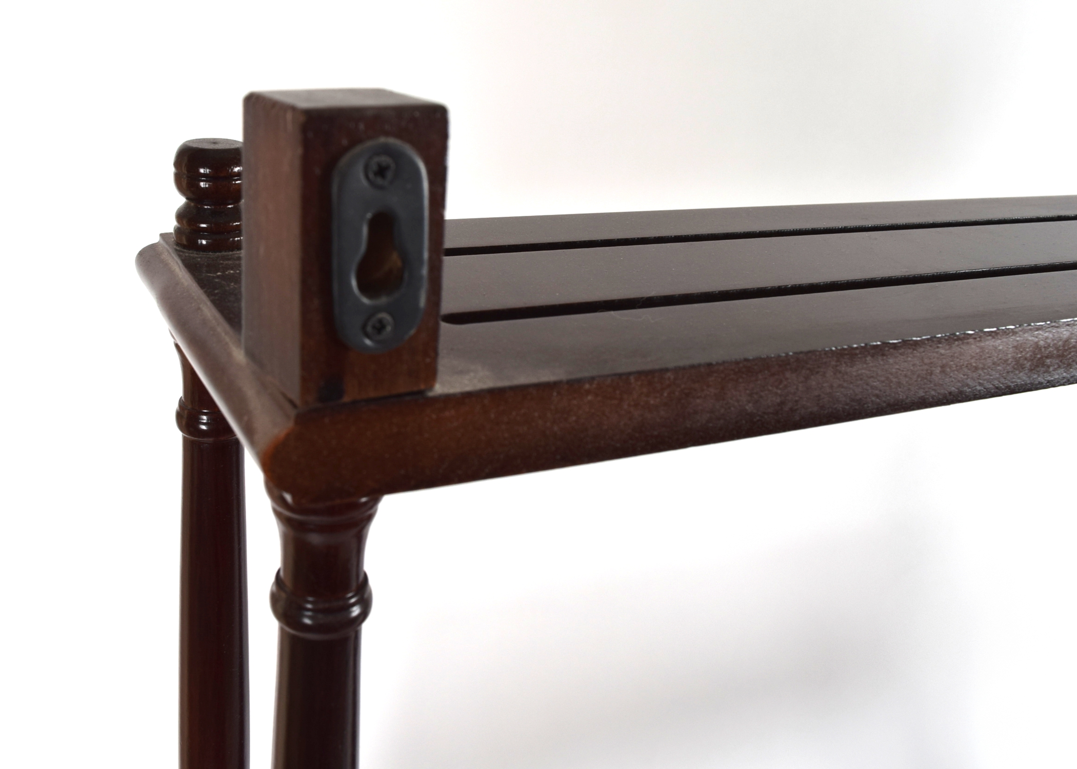 Mahogany Plate Display Shelf